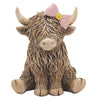 HIGHLAND COW PINK BOW