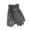 Mens Heritage Melange Tab Gloves - Black /black