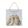 Owl Wooden Plaque - Birds of a Feather