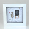 Mini Pebble Frame - WHITE - Teacher