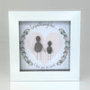 Mini Pebble Frame - WHITE - Grandaughter