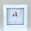 Mini Pebble Frame - WHITE - The love between a mother and daughter is forever