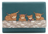 Bella Family Tri Fold Purse Teal