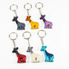 Coloured Giraffe Keyrings 5 cm