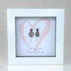 Mini Pebble Frame - WHITE - First my sister, forever my friend