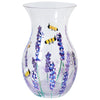 Flower Vase Glass Bees Lavender