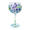 Flower Gin Glass Cornflowers