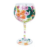 Flower Gin Glass Butterfly Garden