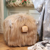 Highland Cow Footstool - BUTTERSCOTCH