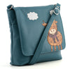 Bella Cross Body Bag With Flap Teal