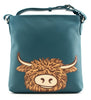 Bellas Head Cross Body Bag Teal