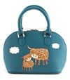 Bella Zip Round Grab Bag Teal