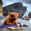 Framed Highland Cow Picnic at the V&A