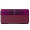 Ladies Envelope Purse - Purple Check