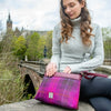 Large Shoulder Bag - Purple Check