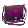 Large Shoulder Bag - Purple Check