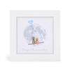 Mini Pebble Frame - WHITE - Dad I love you to the moon and back