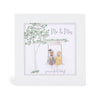 Mini Pebble Frame - White - Mr & Mrs forever starts today