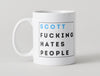 Personalised Mug - Hates People