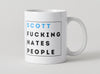 Personalised Mug - Hates People