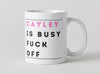 Personalised Mug - Busy