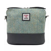 Square Shoulder Bag - Turquoise Herringbone