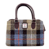 Top Handle Bag - Blue/Brown Check