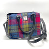 Top Handle Bag - Blue/Pink Check