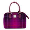 Top Handle Bag - Purple Check