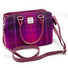 Top Handle Bag - Purple Check