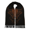 Heilan Coo Super Soft Scarf - Black/Rust