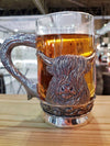 Glass/Pewter Highland Cow Tankard