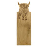 Framed Oak Serving Board - Medium - Highland Cow