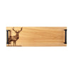 Oak Tray - Black Steel Handles - Monarch Stag