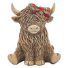 HIGHLAND COW TARTAN BOW