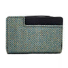 Zip Purse - Turquoise Herringbone