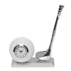 Silver Golfing Desk Clock