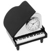 Techno Grand Piano Clock Black