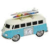 Techno Blue VW Surf Window Van Clock