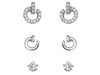 Indulgence - CZ Stud Shiny Nail Crystal Earrings