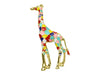 Indulgence - Gold Coloured Enamel Giraffe Brooch