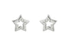 Indulgence - Rhodium Crystal Star Earrings