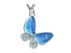 Indulgence -Butterfly Blue Silver Necklace