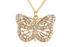 **Indulgence - Butterfly Crystal Rose Gold Necklace