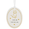 Thoughtful Words - Oval Cat