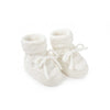 Knitted Baby Boots - White