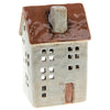 Village Pottery Town House Pale Grey Tealight