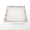 Brushed Silver Square Platter 30 cm