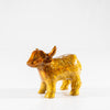 Brushed Gold Highland Cow Large 8.5cm