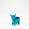 Brushed Aqua Highland Cow Medium 6 cm